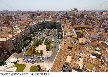 View Of Old Town Of Valencia From The Tower Miguelete Of Valencia Cathedral, Spain