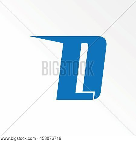 Unique Simple Letter Or Word D Or Ld Sans Serif Font With Speed Image Graphic Icon Logo Design Abstr
