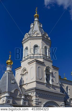 Korets Holy Trinity Stauropegial (patriarchal) Convent. Orthodox Church, Church Belfry, Outside. Kor