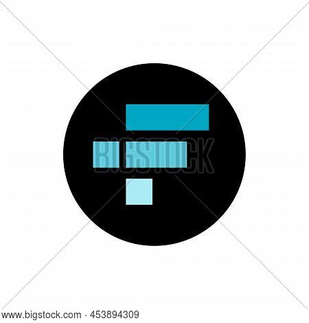 Ftx Token Ftt Icon Isolated On White Background.