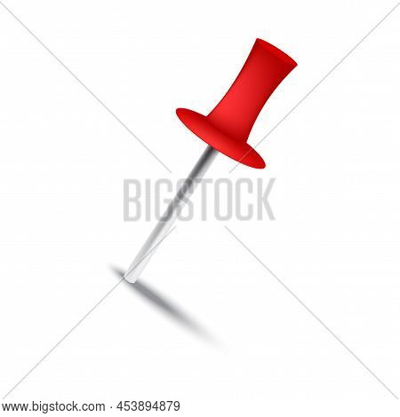 3d Paper Needle. Vector Illustration. Stock Image.