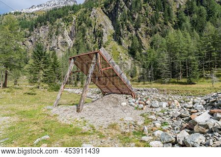 Giant Stone Sieve In The Mountains, Austria