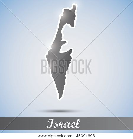 blýskavý ikony v podobě Izraele