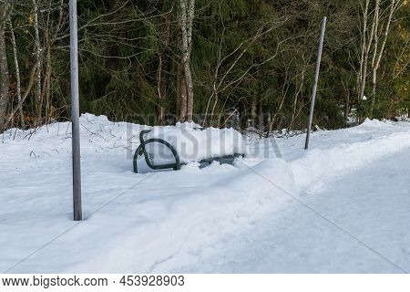 Spa Gardens In Spiegelau In The Winter, Bavarian Forest, Germany