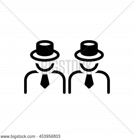 Black Solid Icon For Appear Appearance Identity Individual Similar Tantamount Alike Human Same