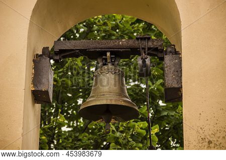 The Bell Of Ukrainian Autocephalous Orthodox Church Of St.nicholas In Skhidnytsa, Lviv Region Of Ukr