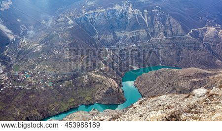 Sulak Canyon Is One Of The Deepest Canyons In The World And The Deepest In Europe. Natural Landmark 