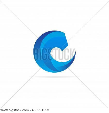 Gradient C Letter Mark Icon Logo Design