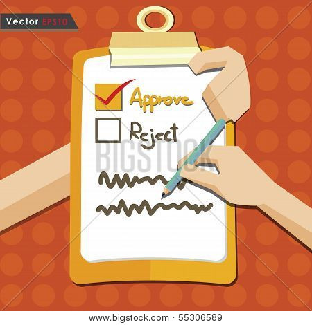 Evaluation approve quality check