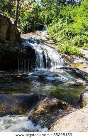 Wang Bua Ban Waterfall In Doi Suthep-pui Nationnal Park , Chiangmai Thaland