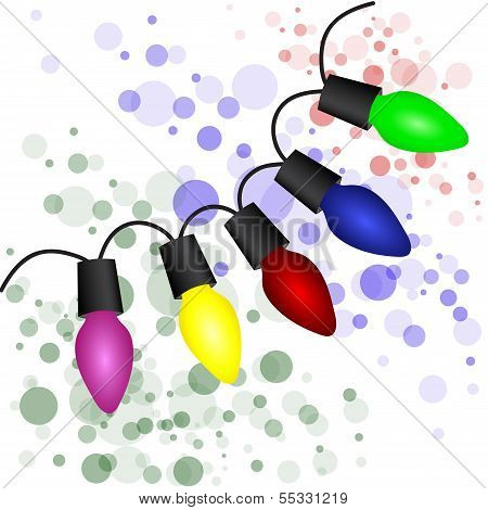 Christmas Light Bulbs. Vector