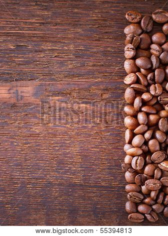 Coffee beans on the table