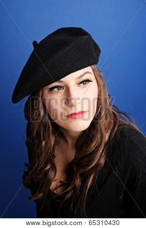 Portrait of an tractive elegant young woman.