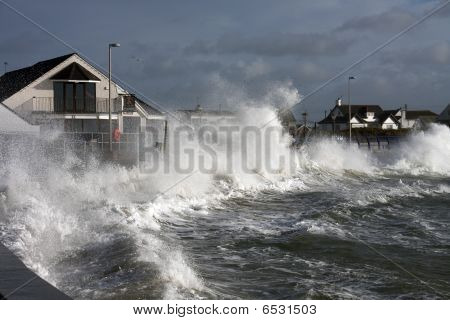 Mau tempo em Trearddur Bay