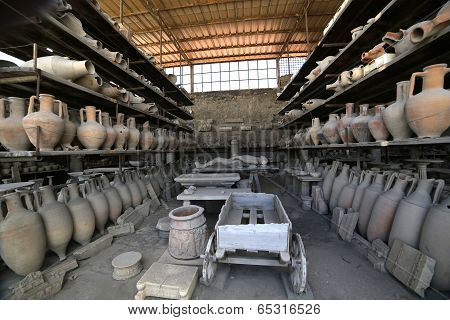 Ruins of Pompeii, near Naples, Italy