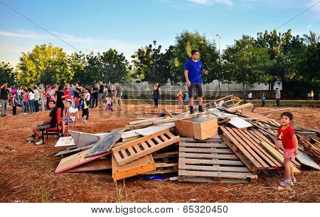 Lag Baomer Bonfires In Israel