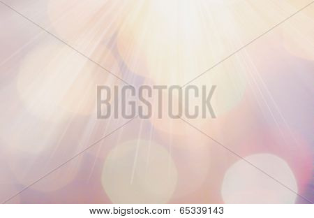 Abstract Natural Blur De Focussed Background With Ray Lights, Sparkles, Fine Art, Soft Focus, Greeti