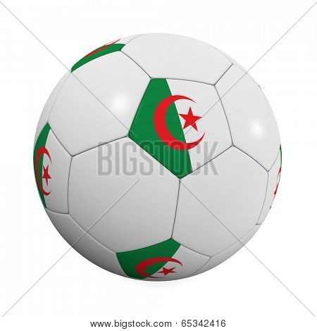 Algerian Soccer Ball - very highly detailed Algerian soccer ball