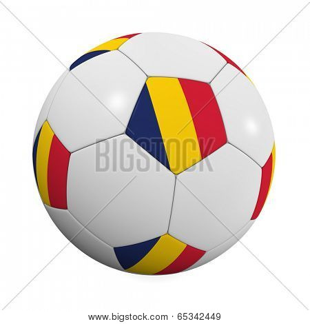 Chadian Soccer Ball - very highly detailed Chadian Soccer ball