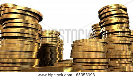 Gold Coin Stacks