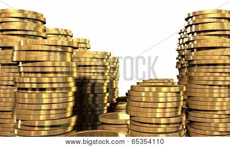 Gold Coin Stacks