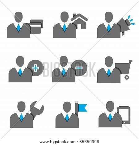 business people icons