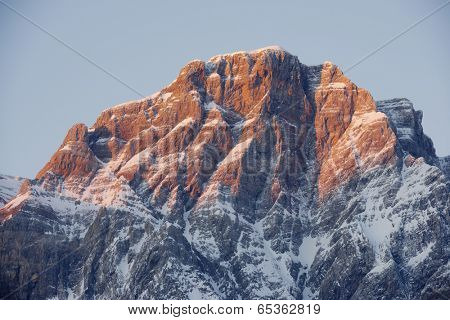 Sunrise in Telera Peak, Partacua Mountains, Tena Valley, Pyrenees, Huesca, Aragon, Spain
