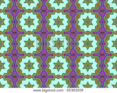 Seamless decorative pattern with a stars