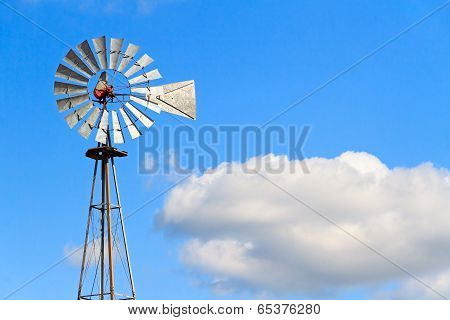 Windmill And Cloud