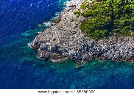 Island Lopud at Elaphites near Dubrovnik