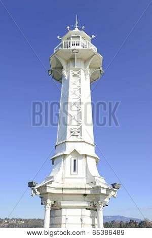 Les Paquis Lighthouse, Geneva, Switzerland