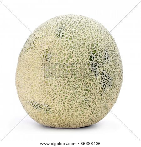 a Persian melon on a white background