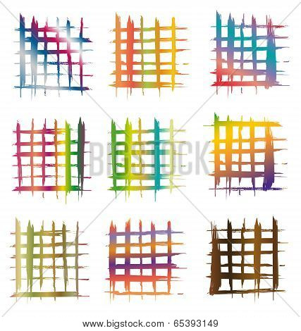 Calligraphic decorative elements and photomasks