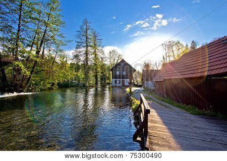 Rastoke Village On Korana River