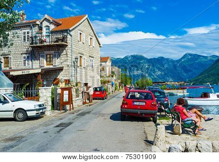 The Promenade Of Perast