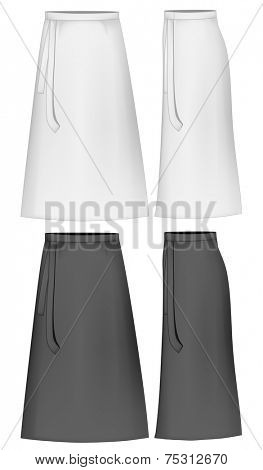 Apron skirt. Vector illustration.