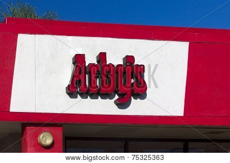 Arby's Restaurant Sign And Exterior