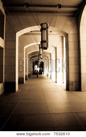 Curvatura Tunnel colonnato di Palazzo federale