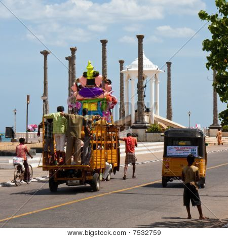 Festival Ganesha v Pondicherry