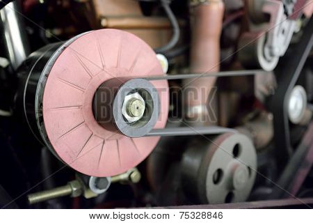 image of a bus engine