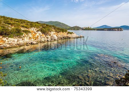 Rocky Coast Near Caccia Cape In Sardinia
