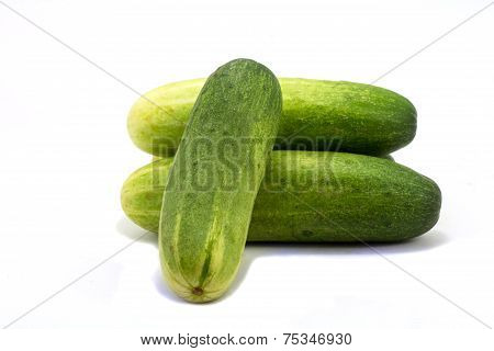 Cucumber Isolated On White Background
