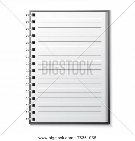 Blank copybook template