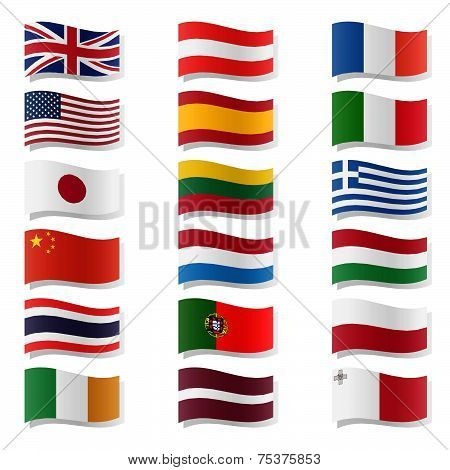 Swung Country Flags - Set 01