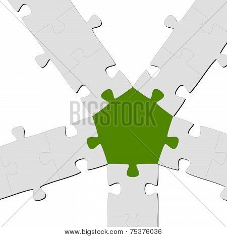 Puzzle Connection / Teamwork Symbolism