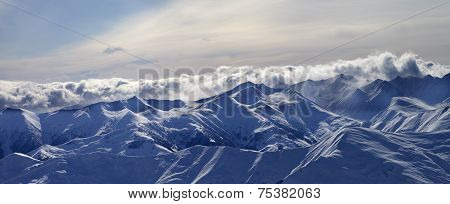 Panorama Of Evening Mountains