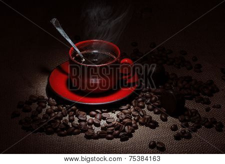 Still-life from coffee