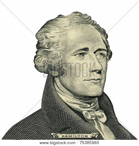 First Secretary of Treasury Alexander Hamilton (Clipping path)