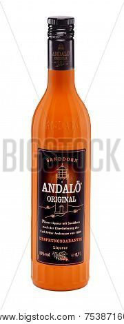 One Bottle Of Liqueur Andalo Original Sanddorn