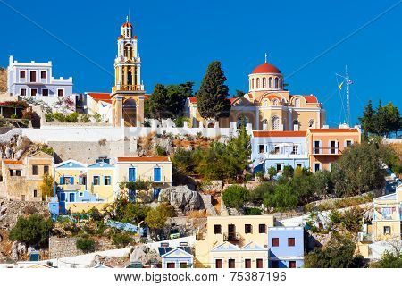 Buildings At Symi Greece